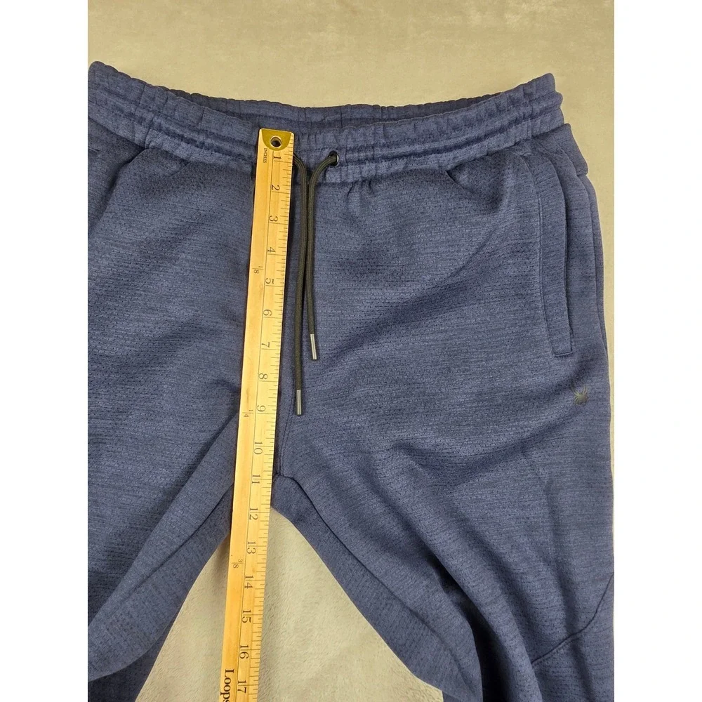 Spyder Active Joggers Mens Medium Blue Fleece Sweatpants Athleisure